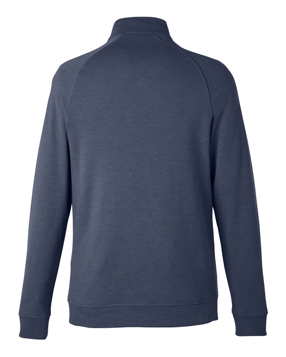 Front View of Navy Melange Men's New Classics® Charleston Quarter-Zip Pullover - DG481