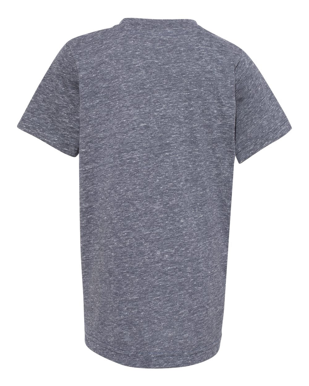 Front View of Navy Melange Youth Harborside Mélange Tee - 6191