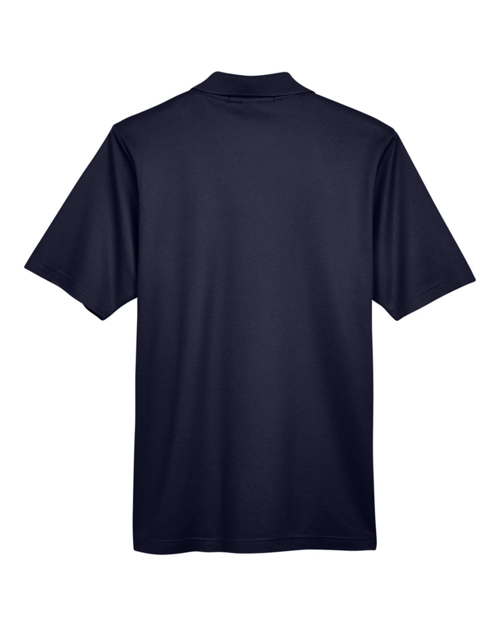 Front View of Navy Men's CrownLux Performance® Tall Plaited Polo - DG20T