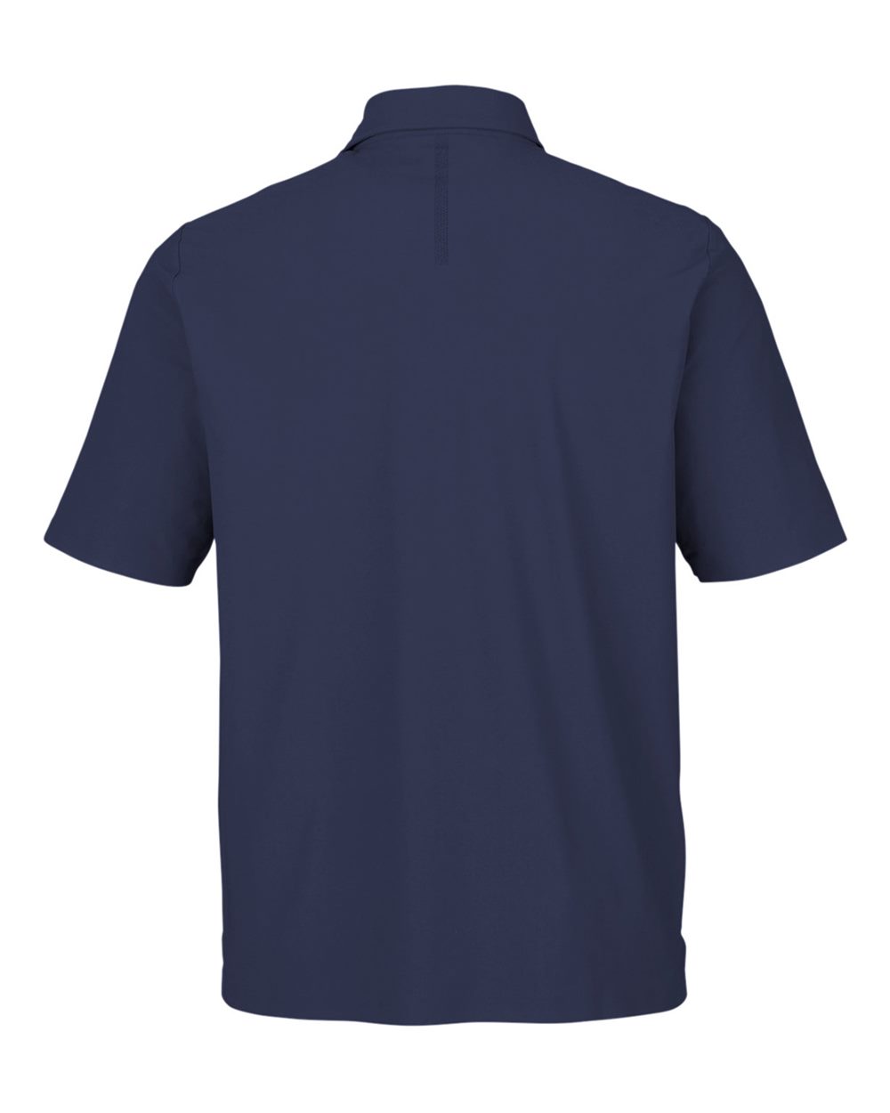 Front View of Navy Men's CrownLux Performance® Windsor Welded Polo - DG110