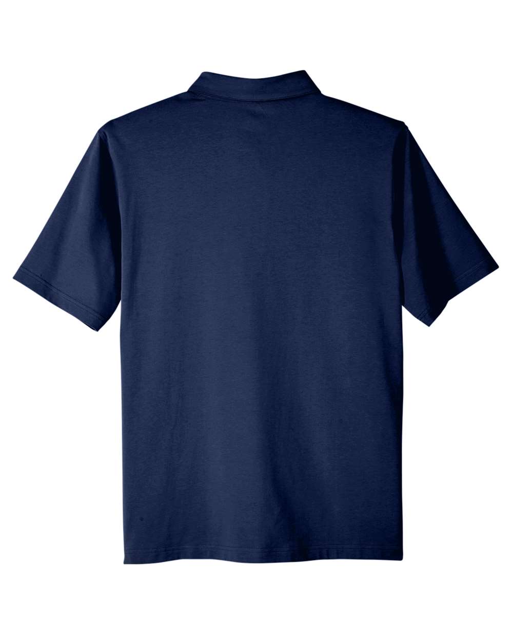 Front View of Navy Men's Lakeshore Stretch Cotton Performance Polo - UC105