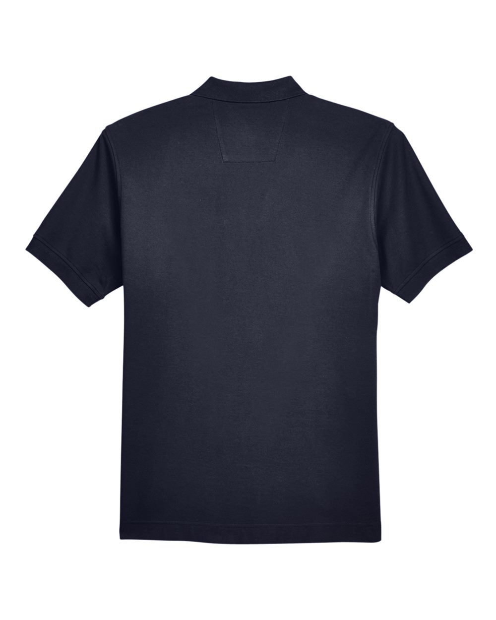 Front View of Navy Men's Pima Piqué Polo - D100