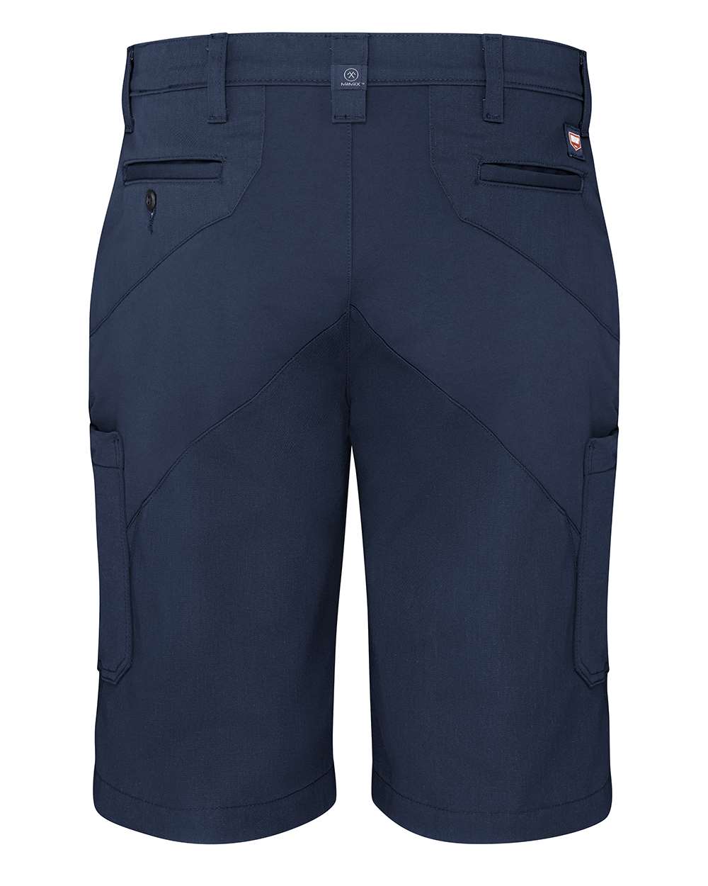 Rear View of Navy Mimix® Pro Shorts - PX52