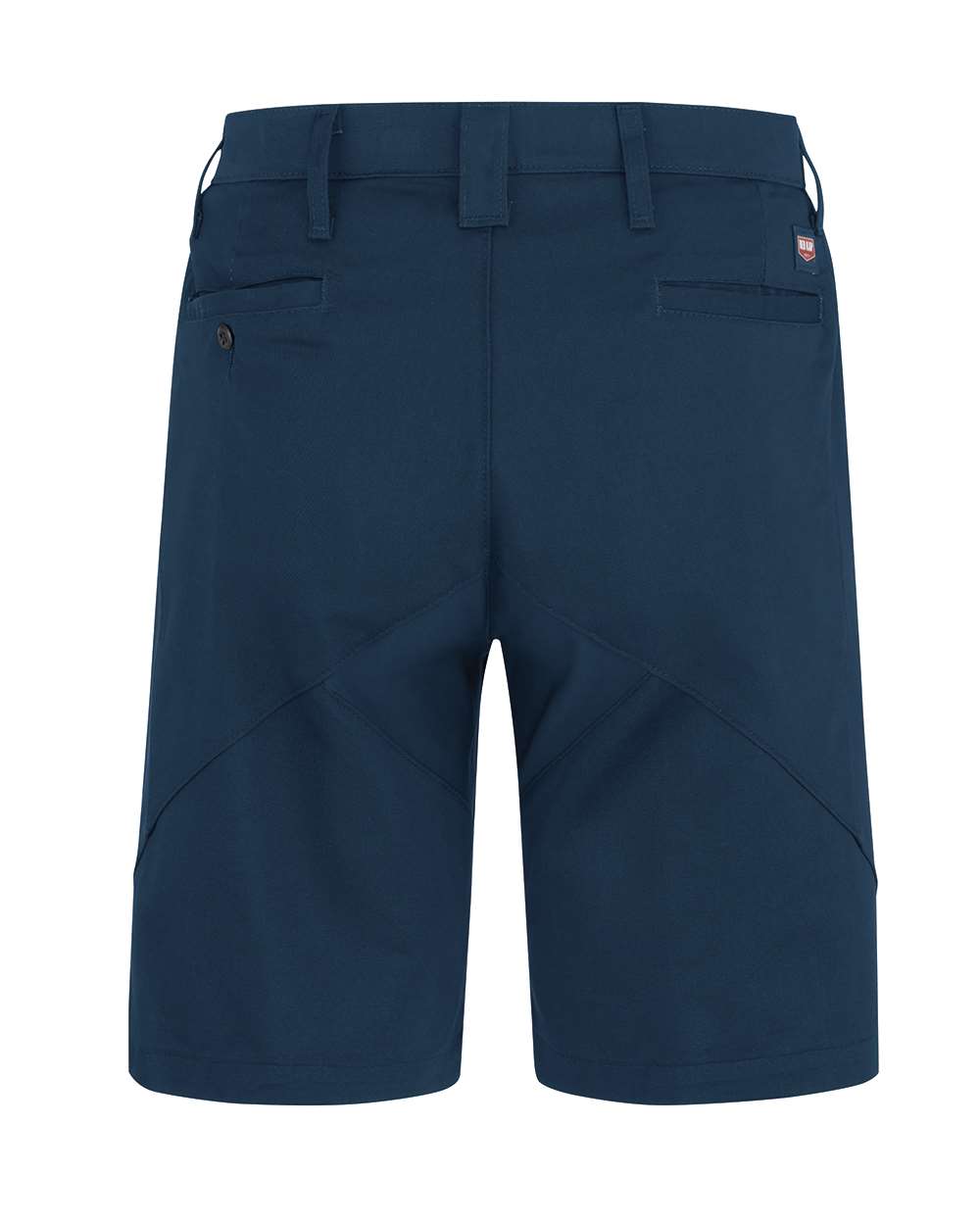 Rear View of Navy Mimix® Utility Shorts - Extended Sizes - PX50EXT
