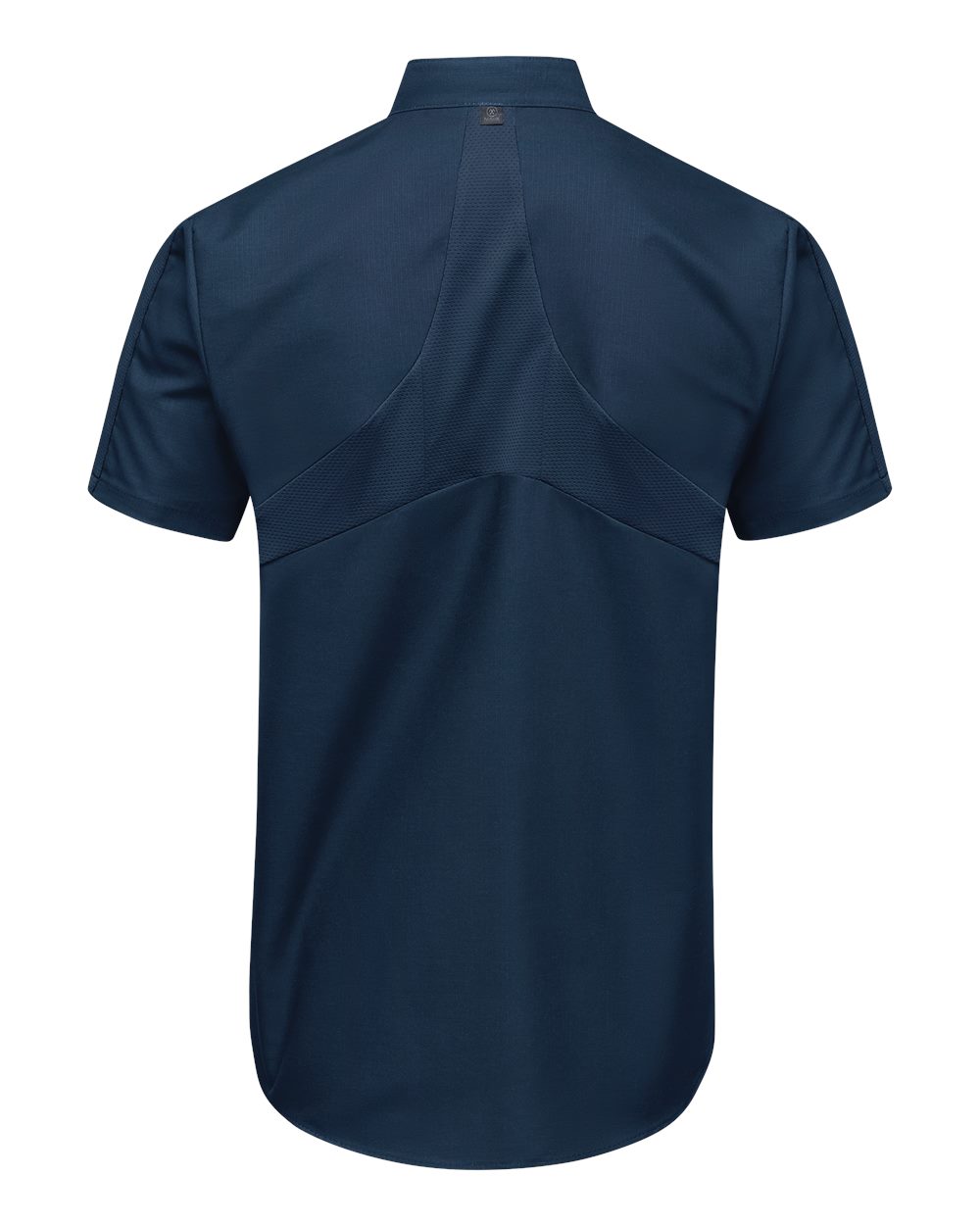 Front View of Navy Mimix™ Pro+ Short Sleeve Work Shirt With OilBlok - SX46