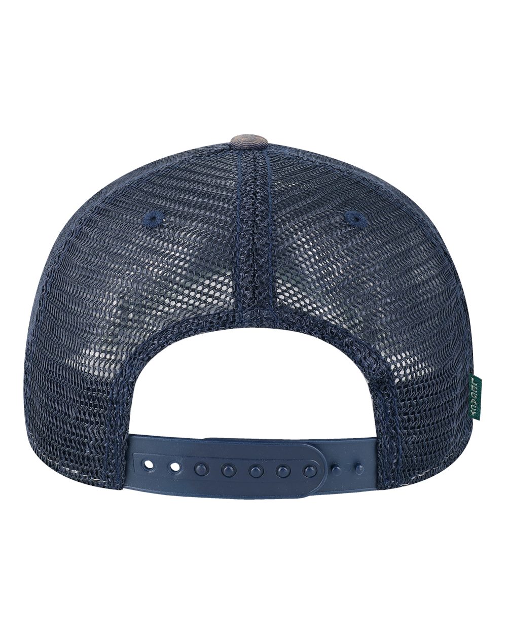 Rear View of Navy/ Navy Old Favorite Trucker Cap - OFA