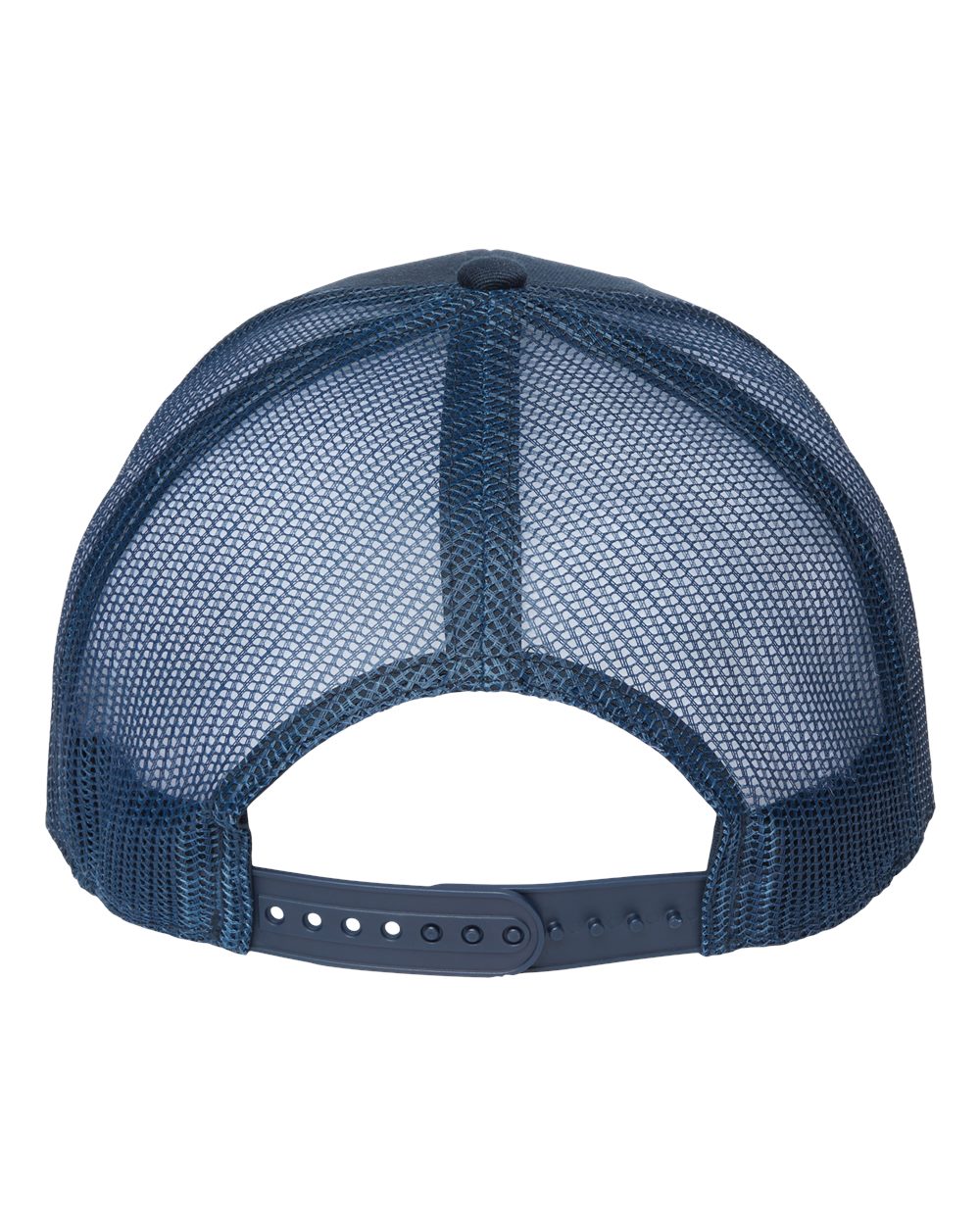 Front View of Navy/ Navy Sustainable Trucker Cap - BRYCE