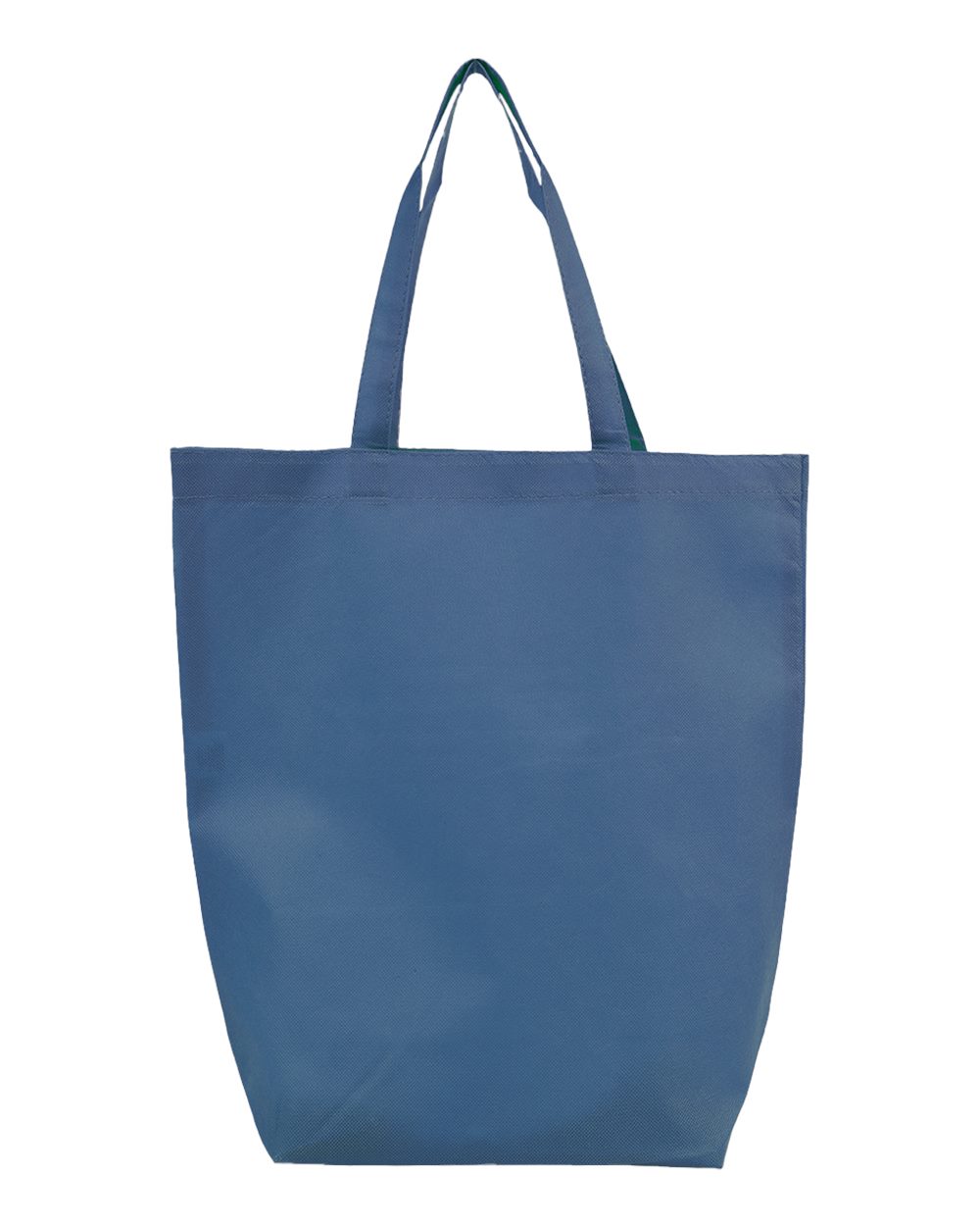 Front View of Navy Non-Woven Gusset Bottom Tote - Q1251