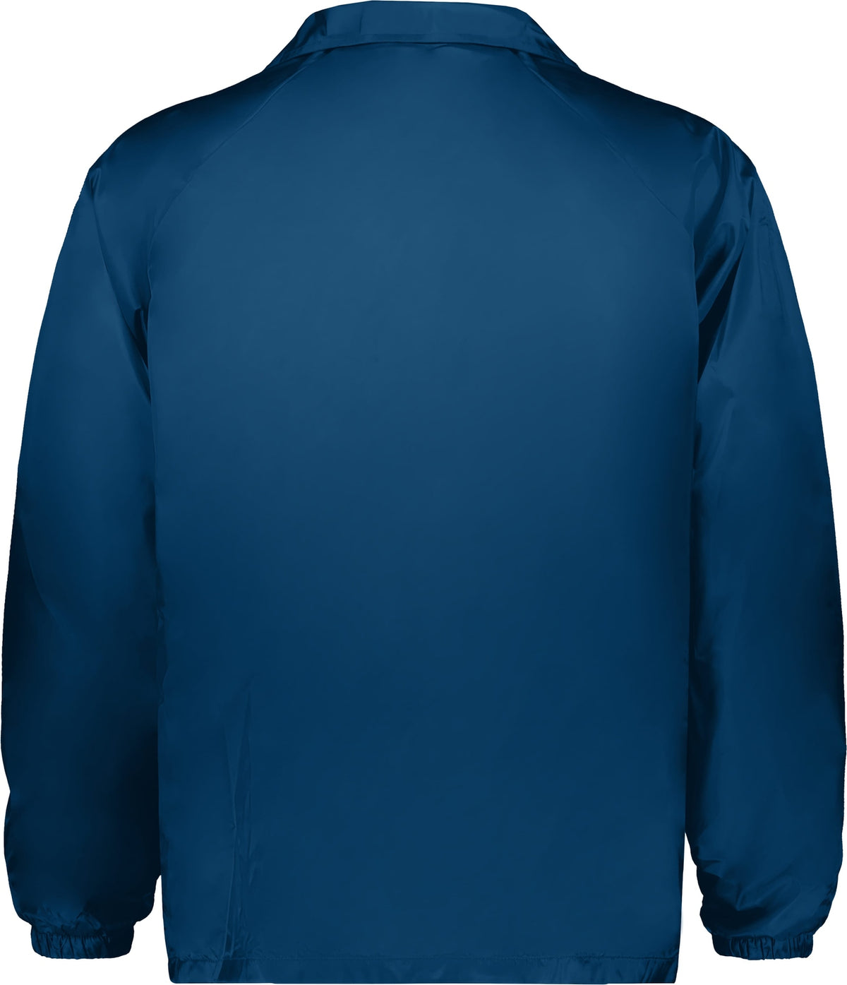 Rear View of NAVY NYLON COACH S JACKET/LINED