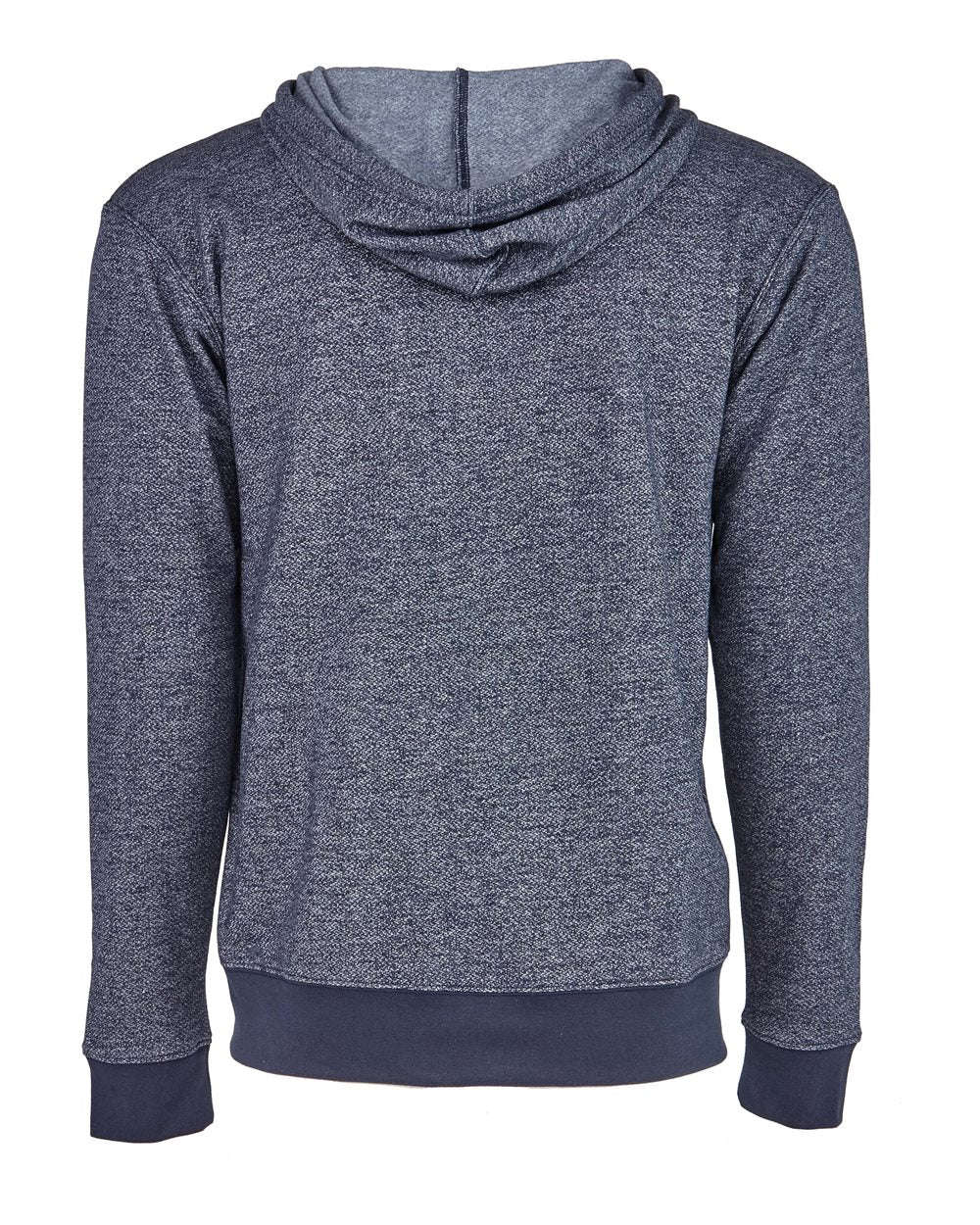 Rear View of Navy Pacifica Full-Zip Hoodie - 9600
