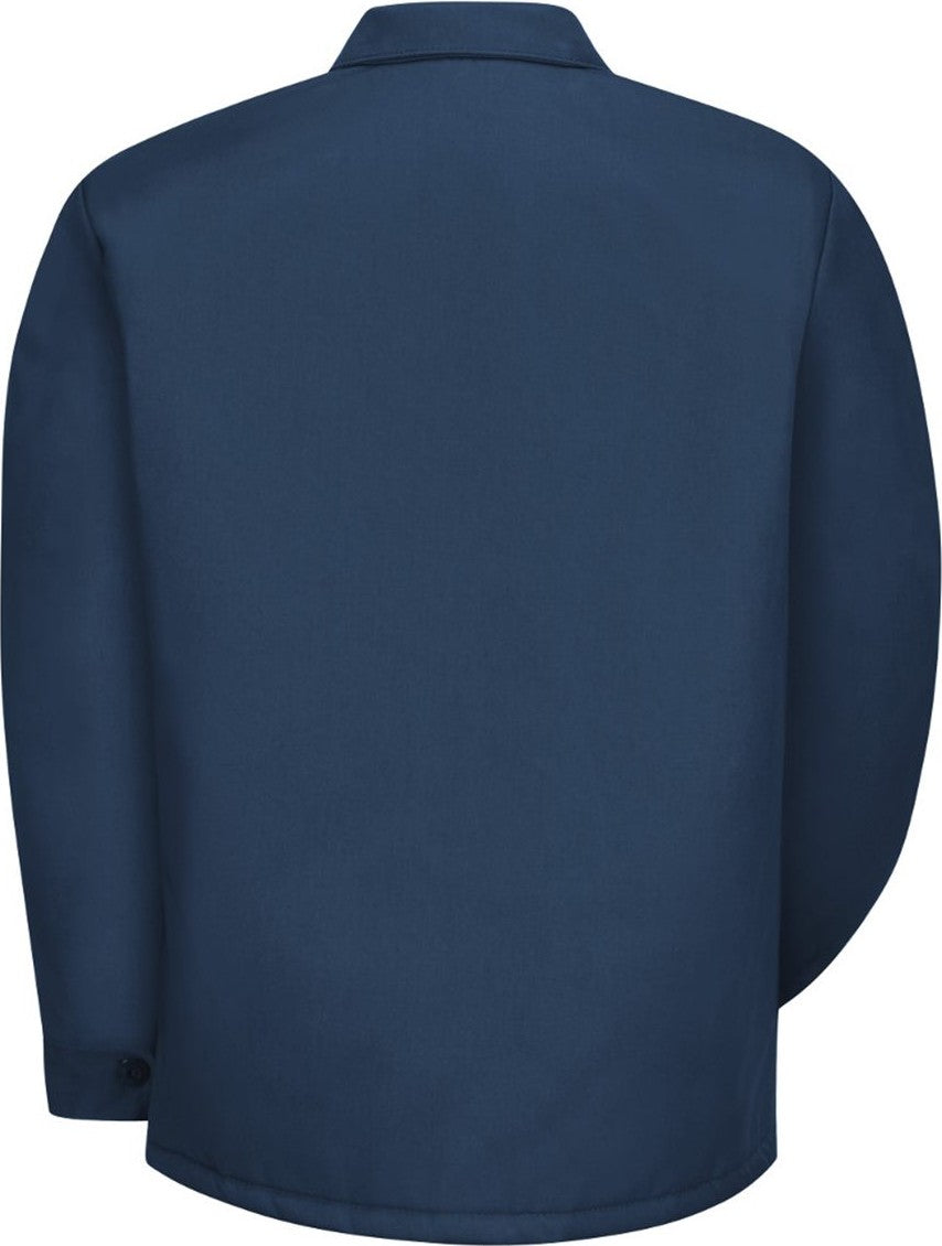 Front View of Navy Perma-Lined Panel Jacket - JT50