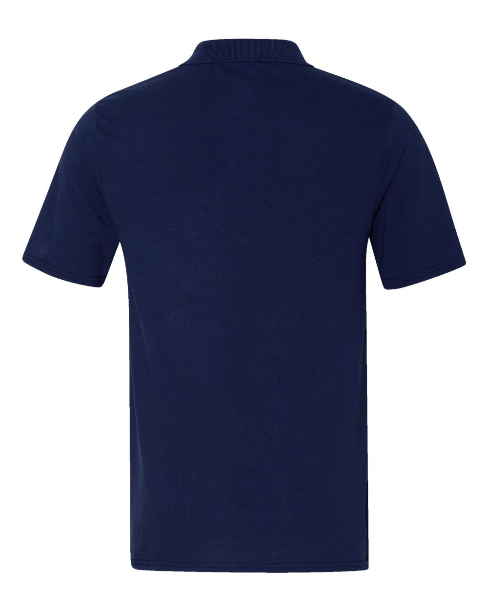 Front View of Navy Piqué Polo - 055P