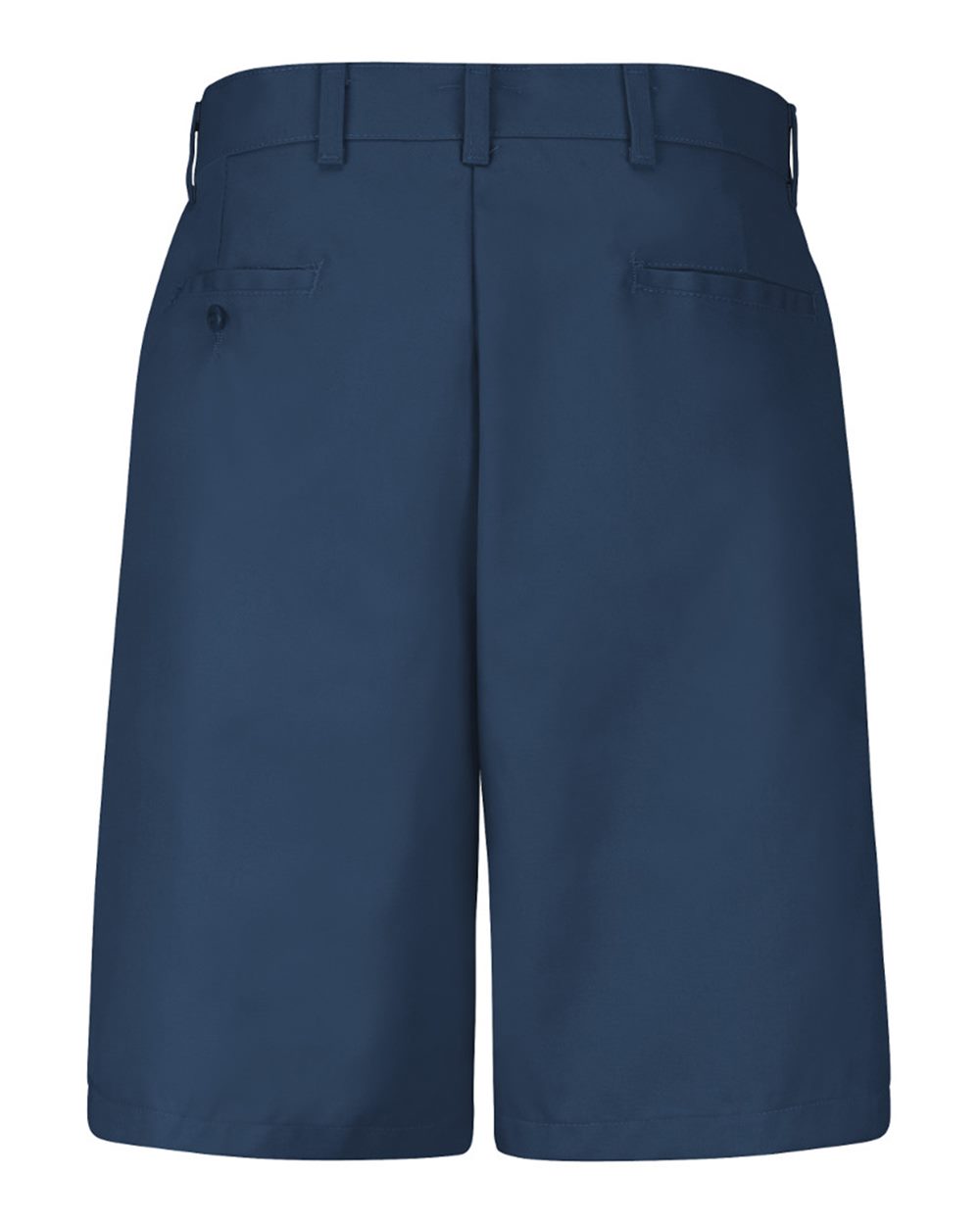 Front View of Navy Plain Front Shorts - PT26