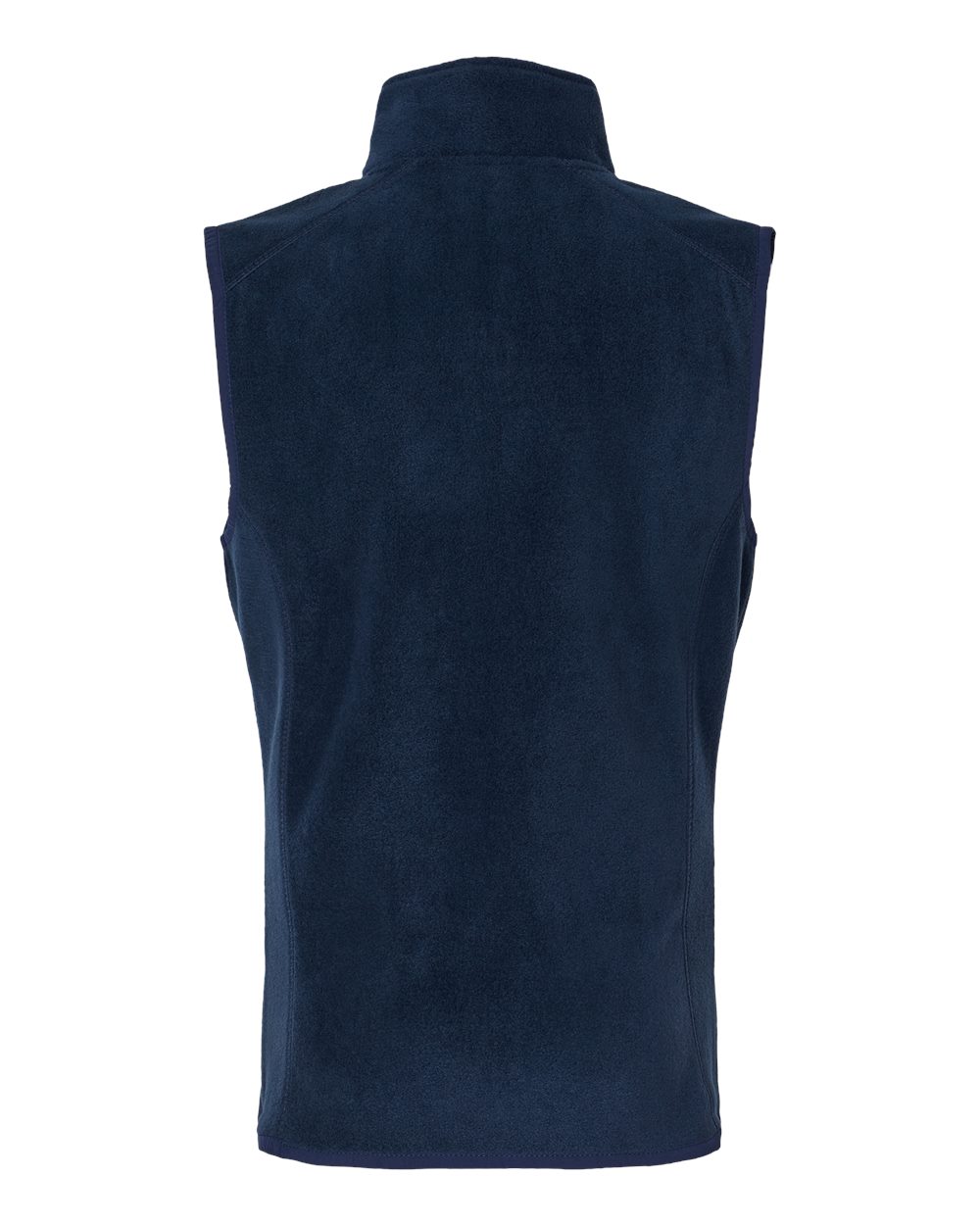 Rear View of Navy Polar Fleece Vest - 3012