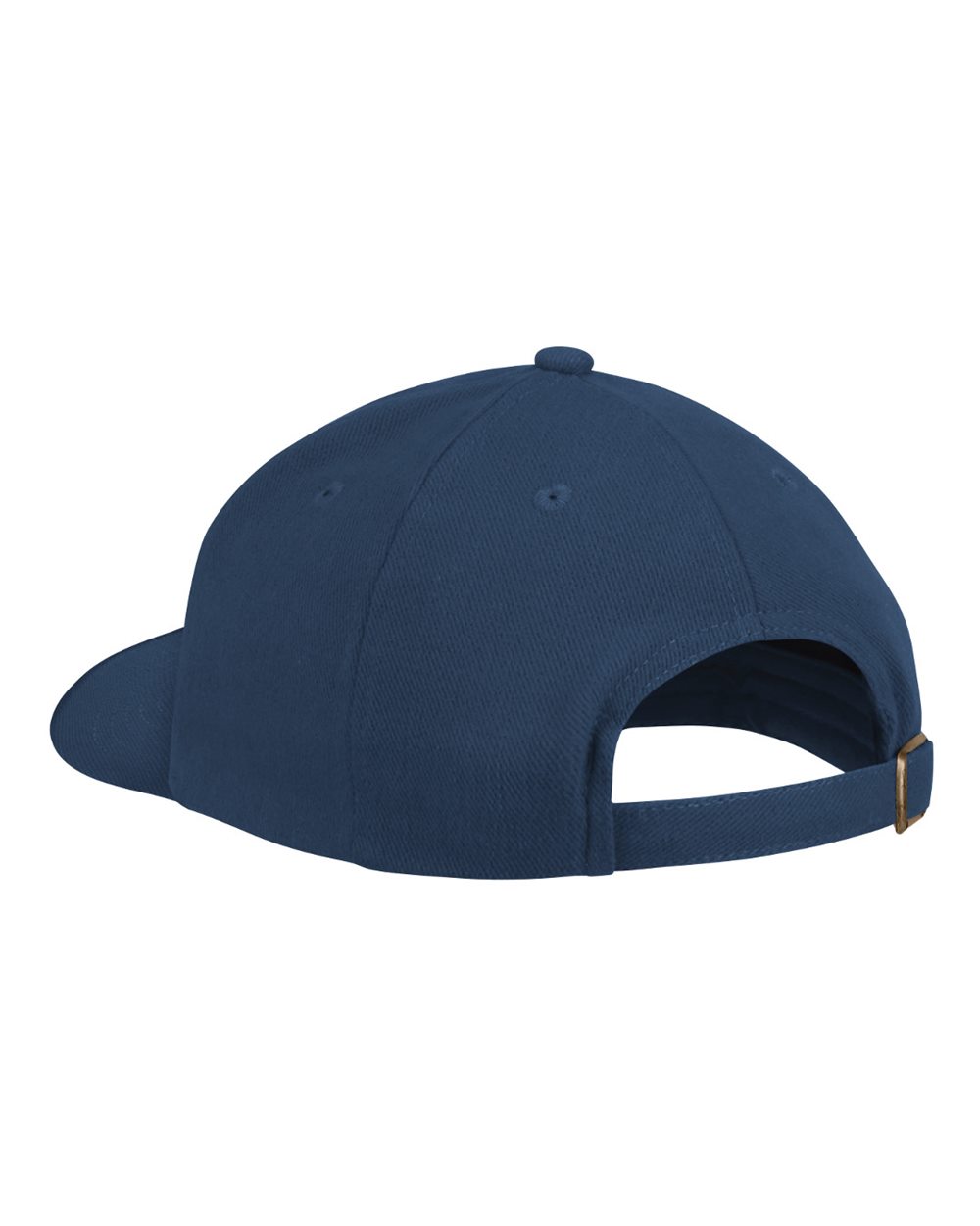 Front View of Navy Polyester Ball Cap - HB20
