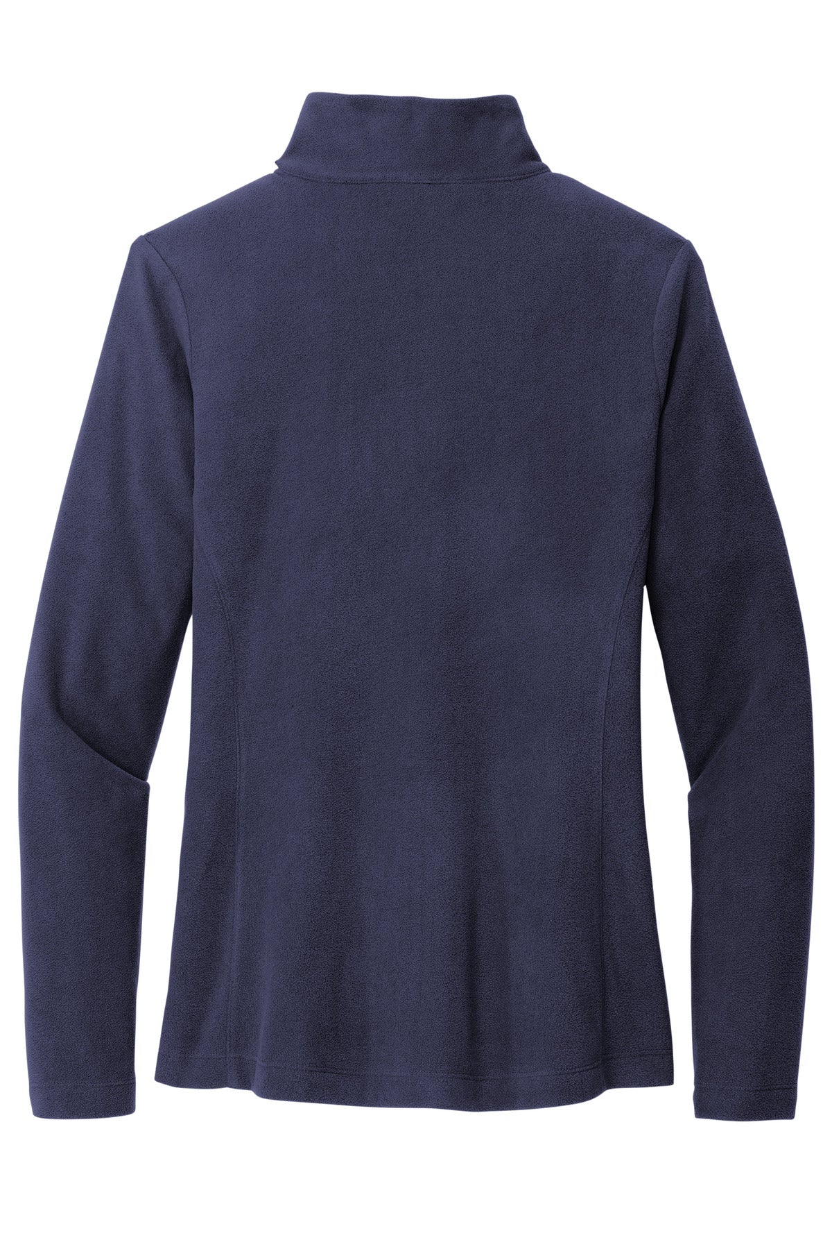Rear View of Navy Port Authority Women's Accord Microfleece Jacket L151