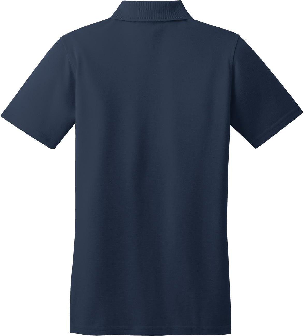 Front View of Navy Port Authority Women's Stain-Resistant Polo. L510