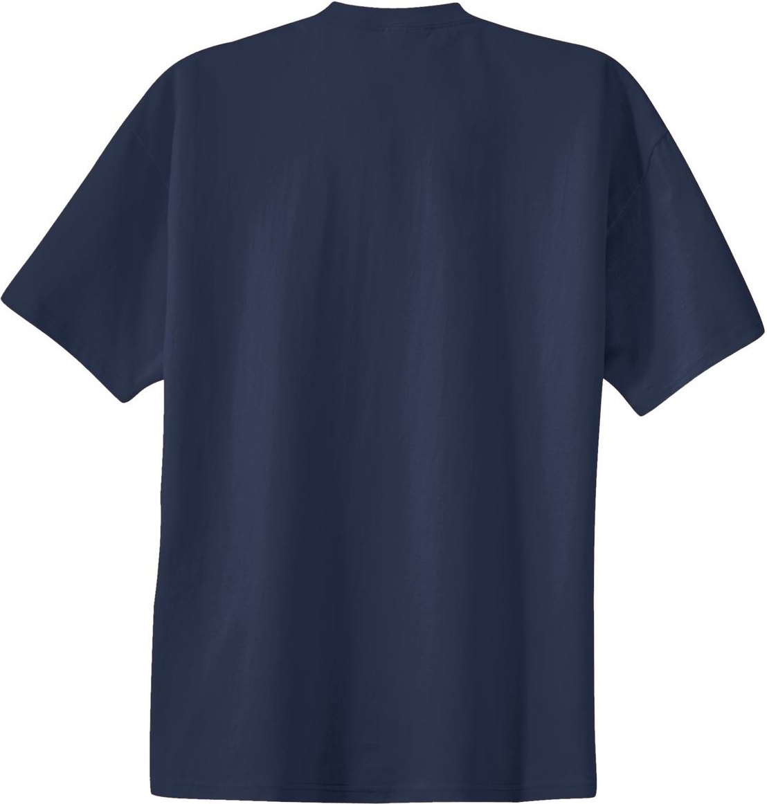 Front View of Navy Port & Co Essential Tee. PC61