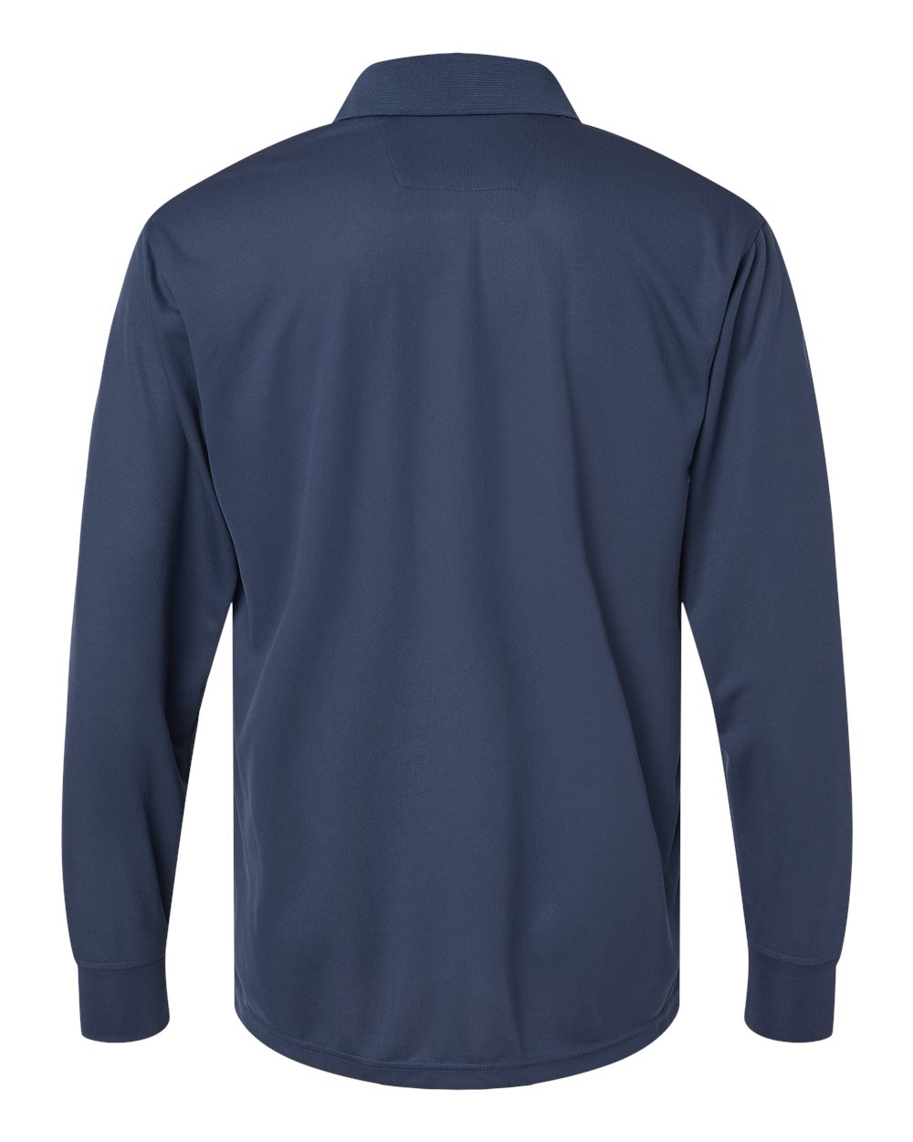Front View of Navy Prescott Long Sleeve Polo - 110