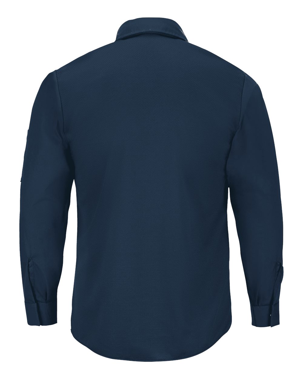 Front View of Navy Pro Airflow Long Sleeve Work Shirt - Tall Sizes - SP3AT