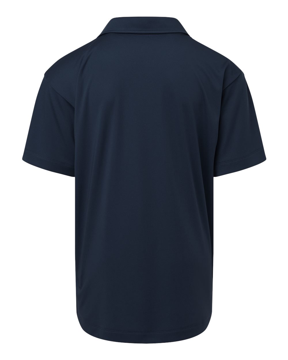 Front View of Navy Pro-Lock Youth Performance Polo - 41800Y