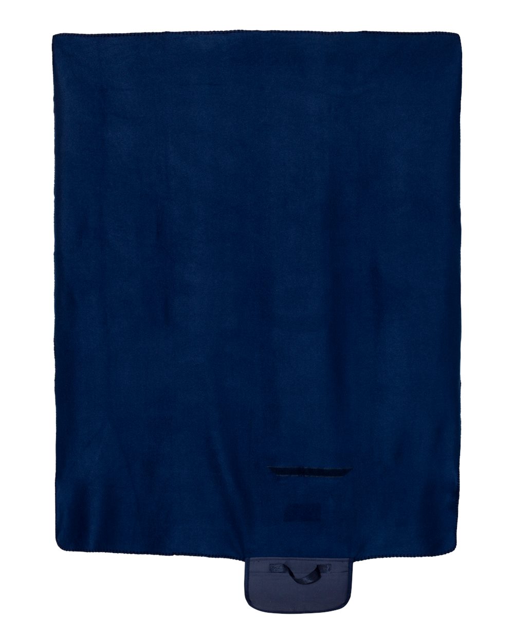Rear View of Navy Roll Up Blanket - 8718