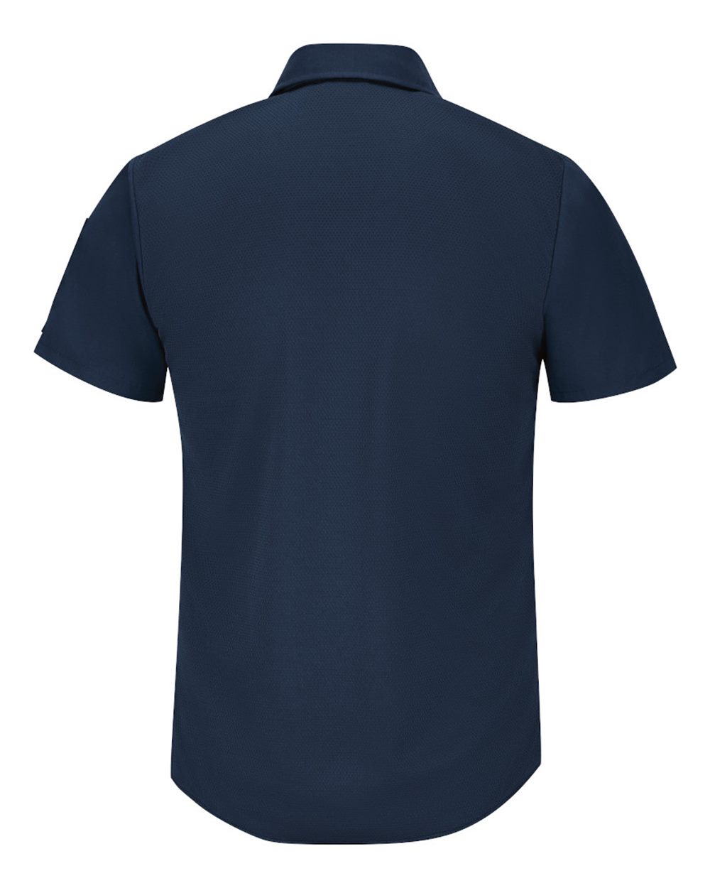 Front View of Navy Short Sleeve Pro Airflow Work Shirt - Tall Sizes - SP4AT