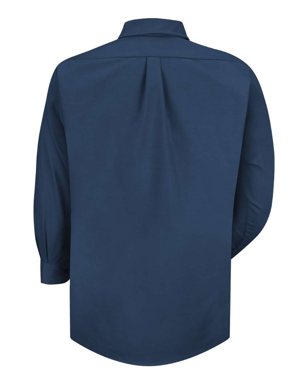 Front View of Navy - Sleeve 36/37 Poplin Dress Shirt - SP90