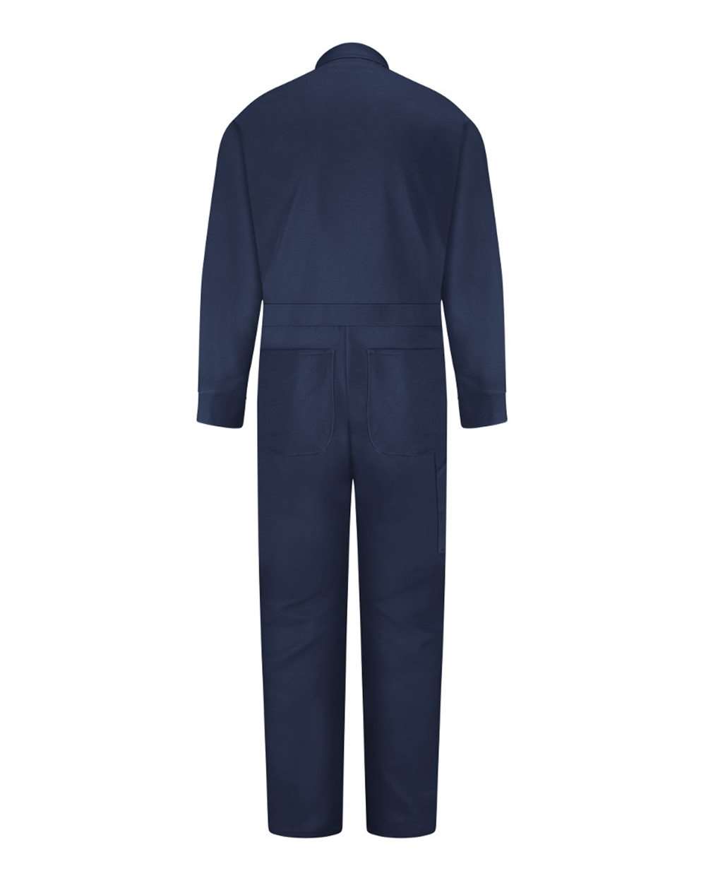 Navy Snap-Front Cotton Coveralls - Tall Sizes - CC14T