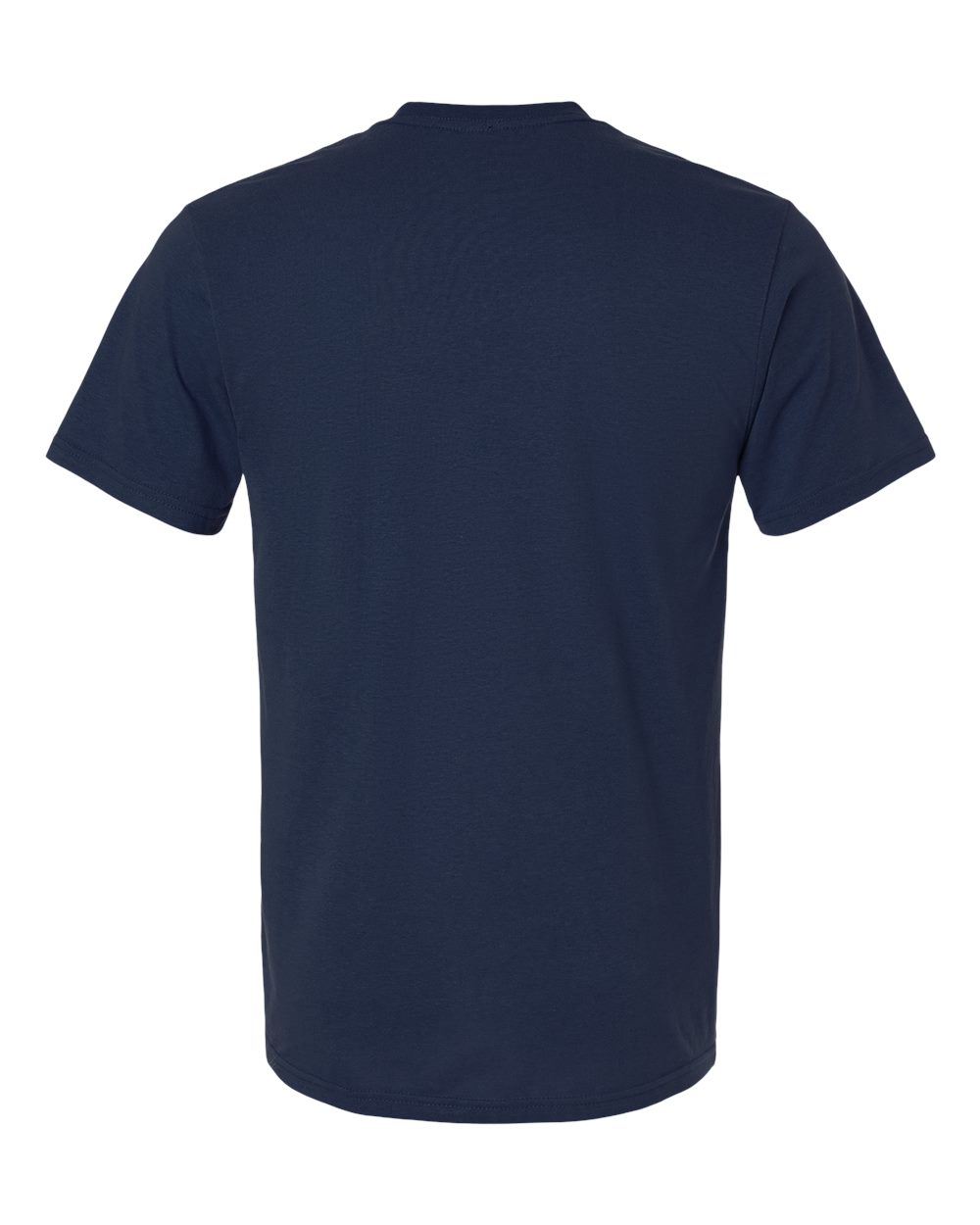 Front View of Navy Softstyle® Lightweight T-Shirt - 980