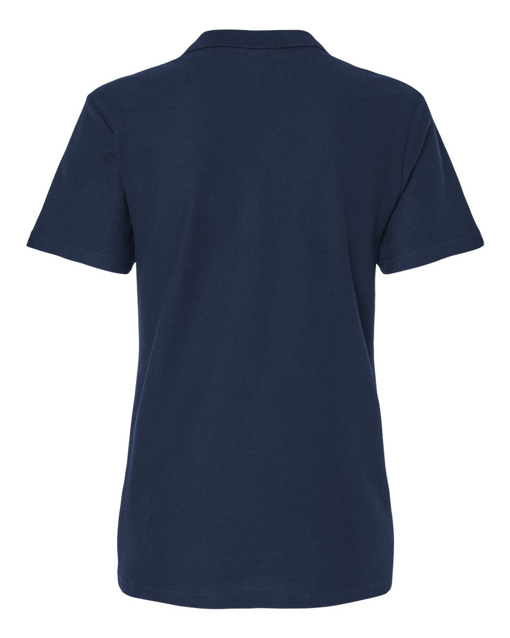 Front View of Navy Softstyle® Women's Pique Polo - 64800L