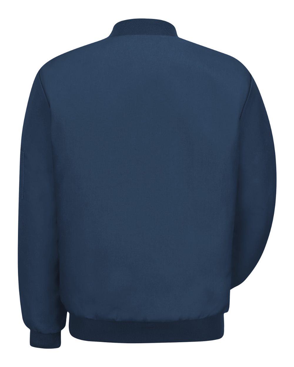 Front View of Navy Solid Team Jacket - JT38