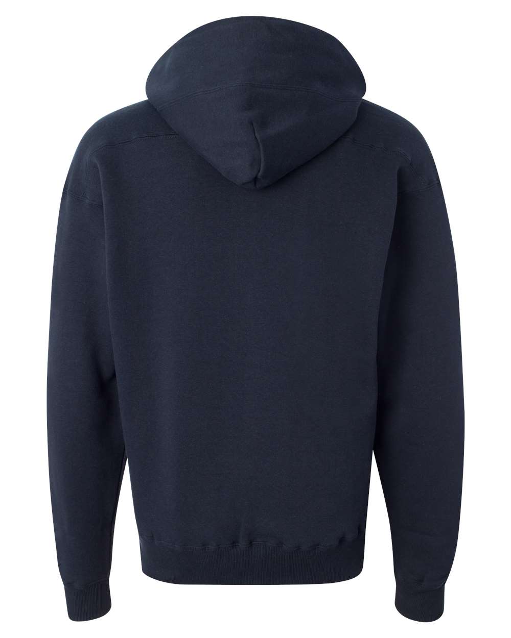 Rear View of Navy Sport Lace Hooded Sweatshirt - 8830