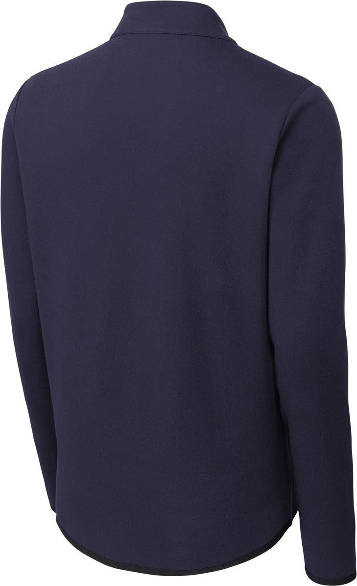 Front View of Navy Sport-Tek Triumph 1/4-Zip Pullover ST281