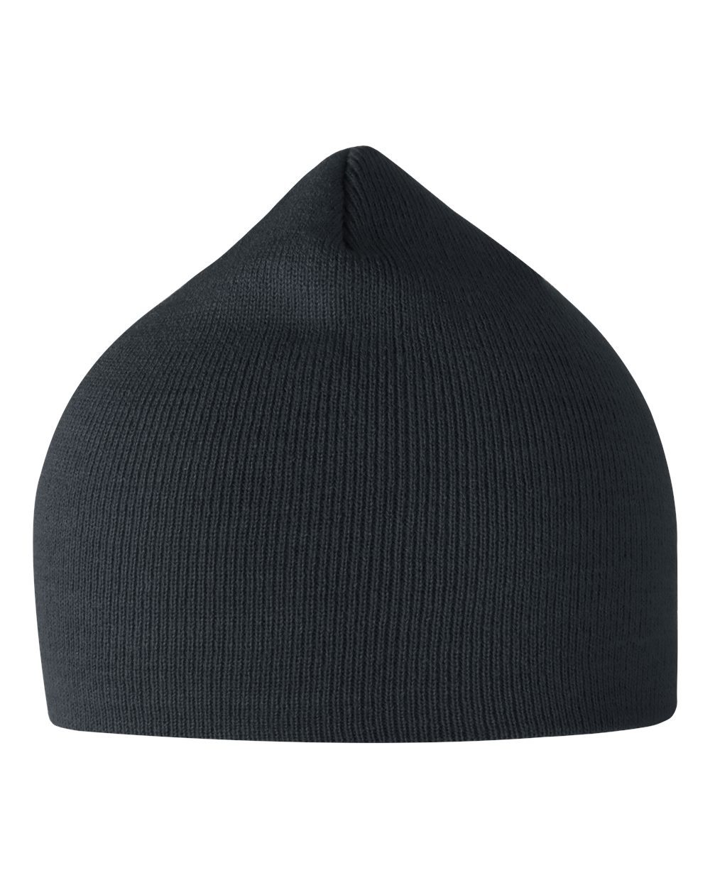 Front View of Navy Sustainable 8" Beanie - MOOVER