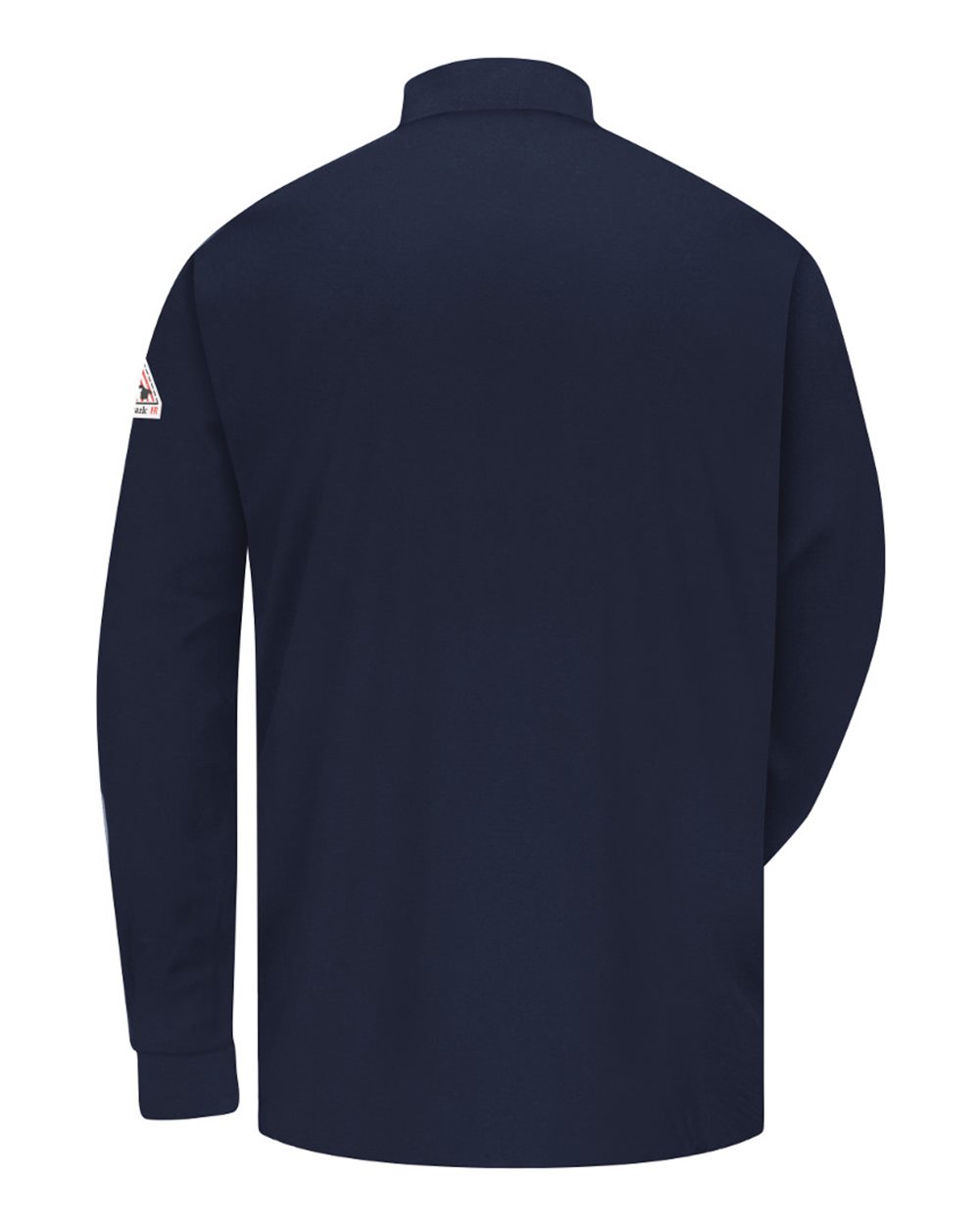 Front View of Navy Tagless Mock TurtleNeck - EXCEL FR - SEK2