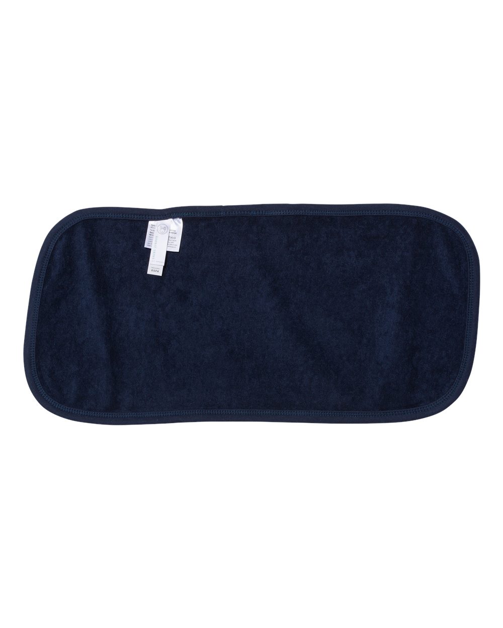 Front View of Navy Terry Burp Cloth - 1014