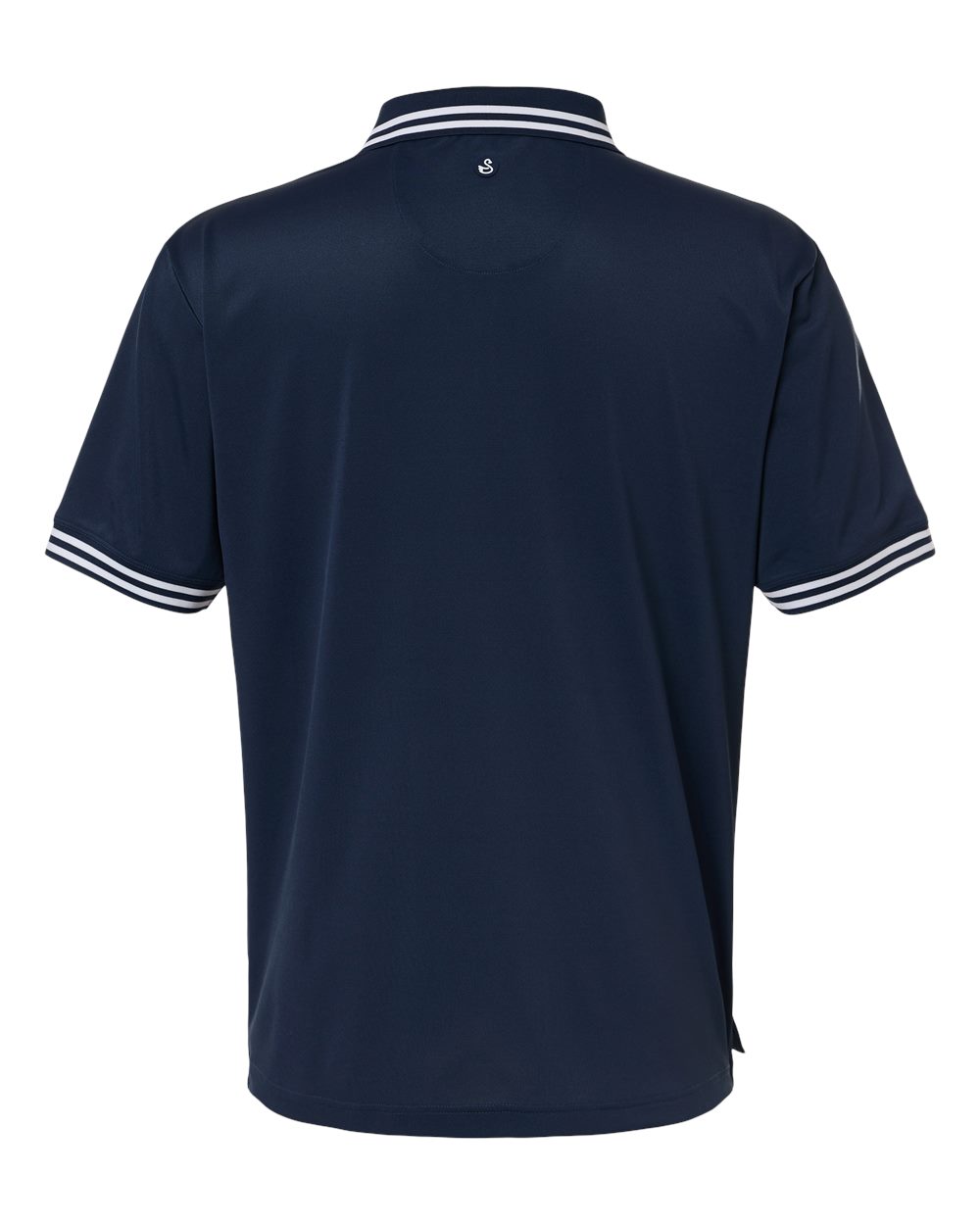 Rear View of Navy Thatcher Polo - SW8700 plain