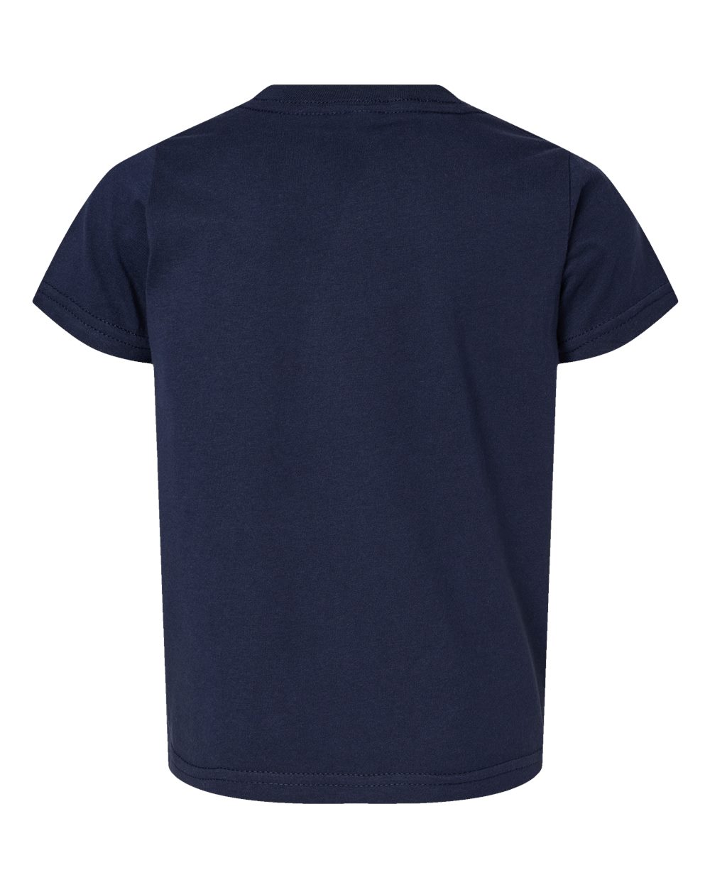 Front View of Navy Toddler Fine Jersey Tee - 3321