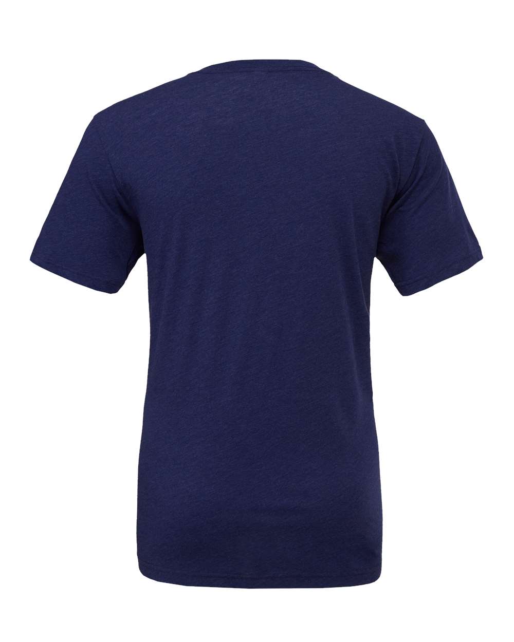 Front View of Navy Triblend Triblend Tee - 3413