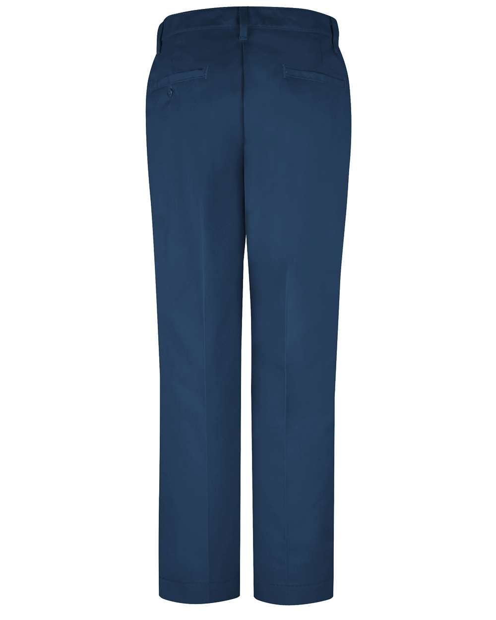 Front View of Navy - Unhemmed Women's Dura-Kap Industrial Pants Extended Sizes - PT21EXT