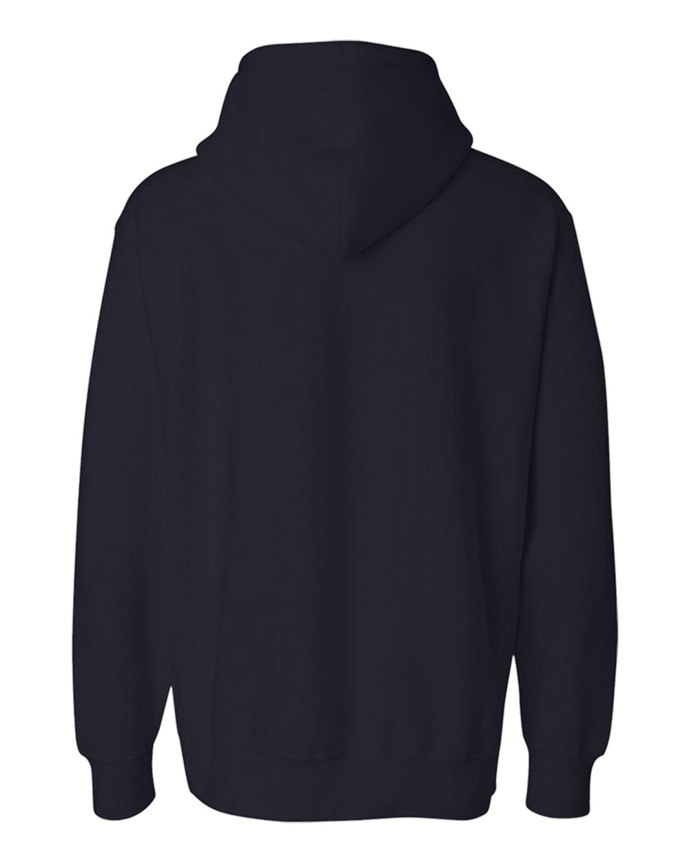 Front View of Navy Unisex Pro Weave® Hooded Sweatshirt - 488 plain