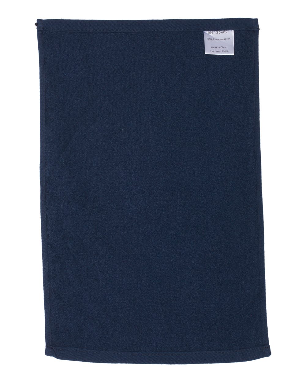 Front View of Navy Value Rally Towel - OAD1118