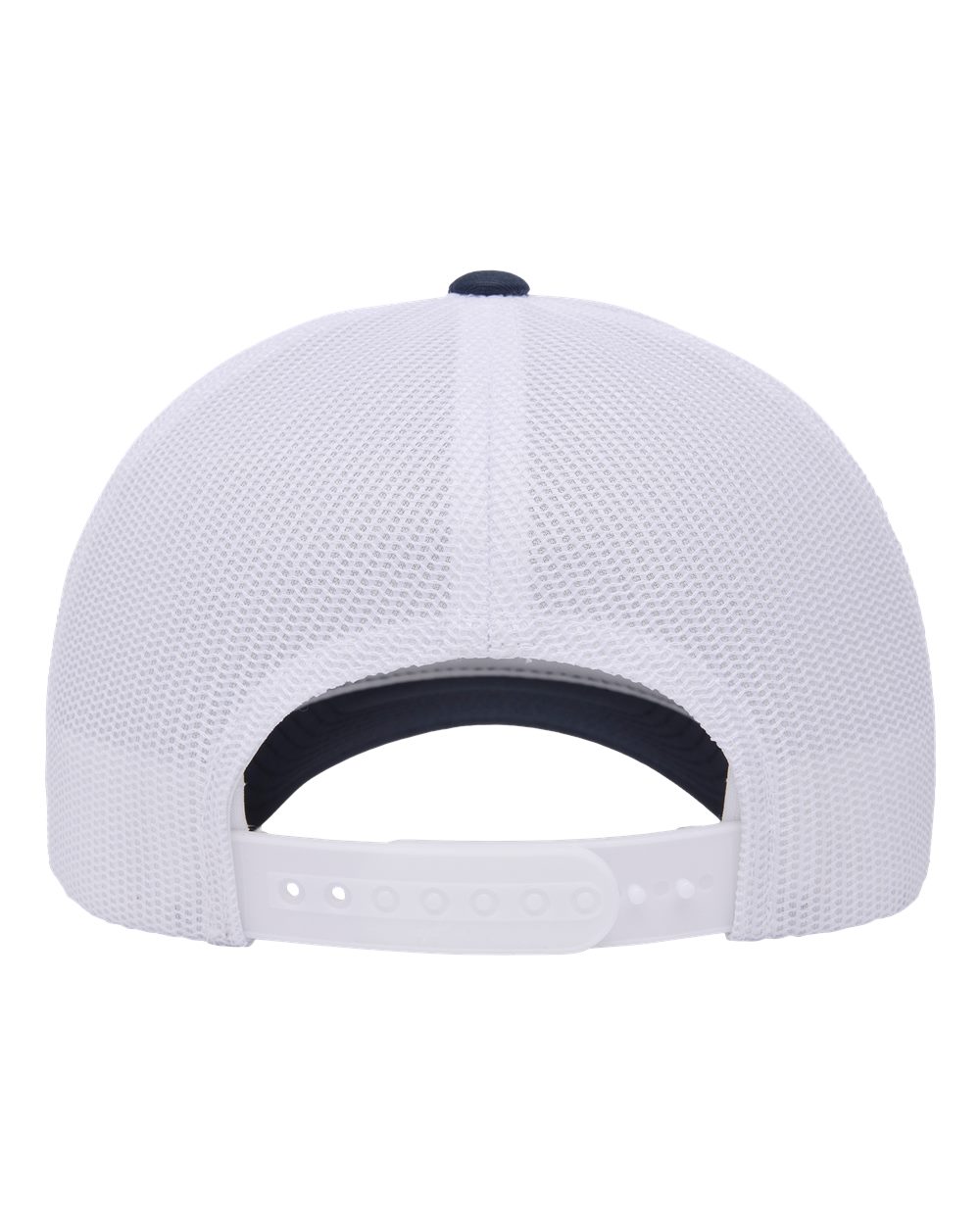 Front View of Navy/ White Elite Cap - 6601