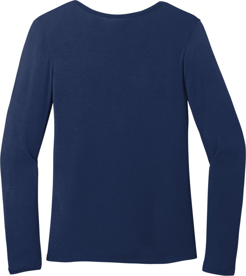 Front View of Navy Wink Women's Long Sleeve Layer Tee WW4029