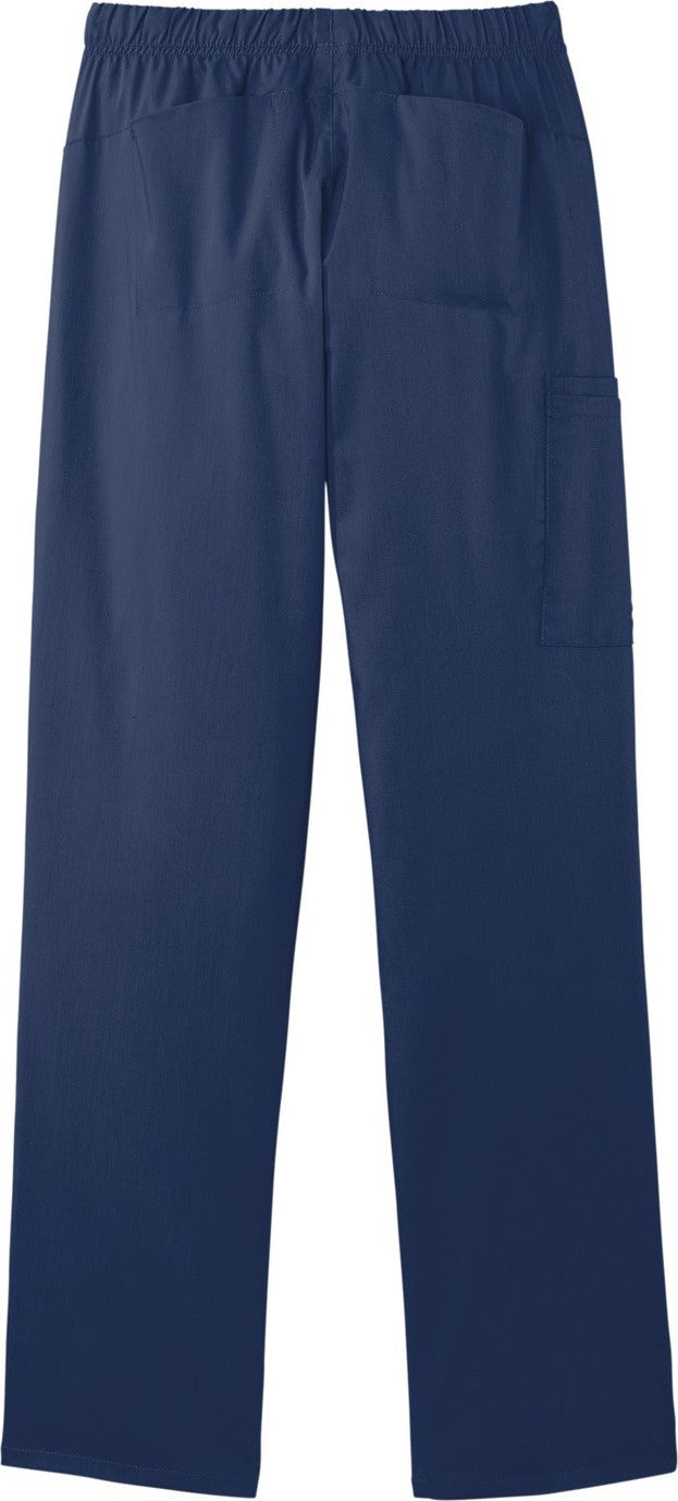 Front View of Navy Wink Women's Premiere Flex Cargo Pant WW4158