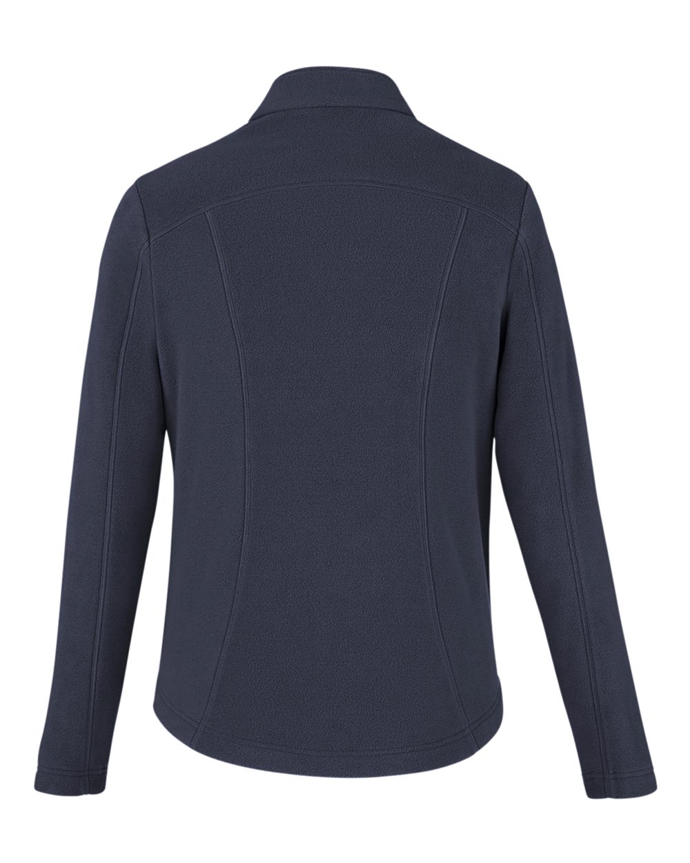 Front View of Navy Women's CrownLux Performance® Fleece Full-Zip Jacket - DG730W