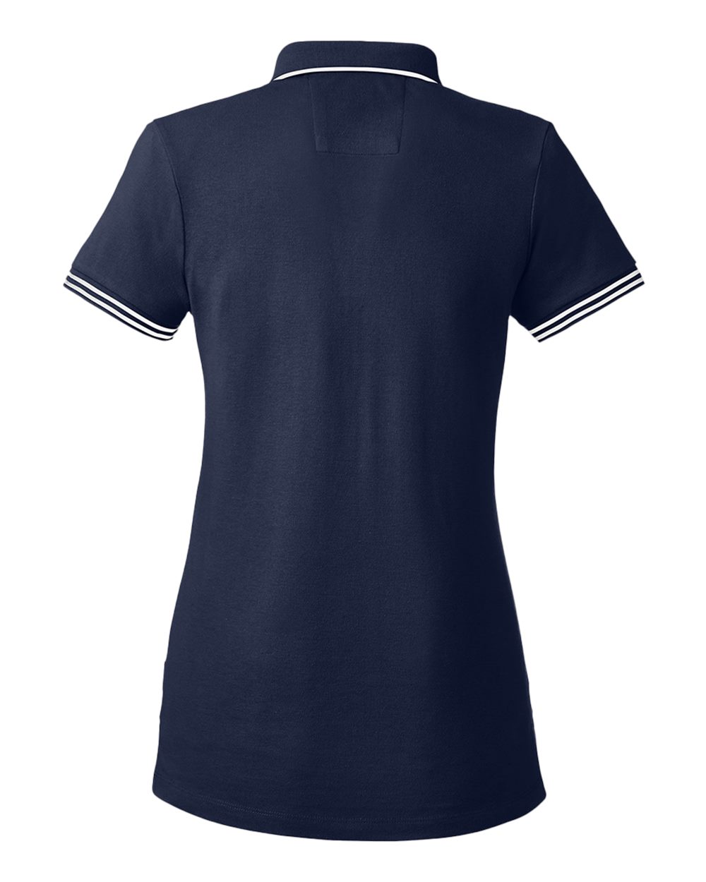 Front View of Navy Women's Deck Polo - N17168