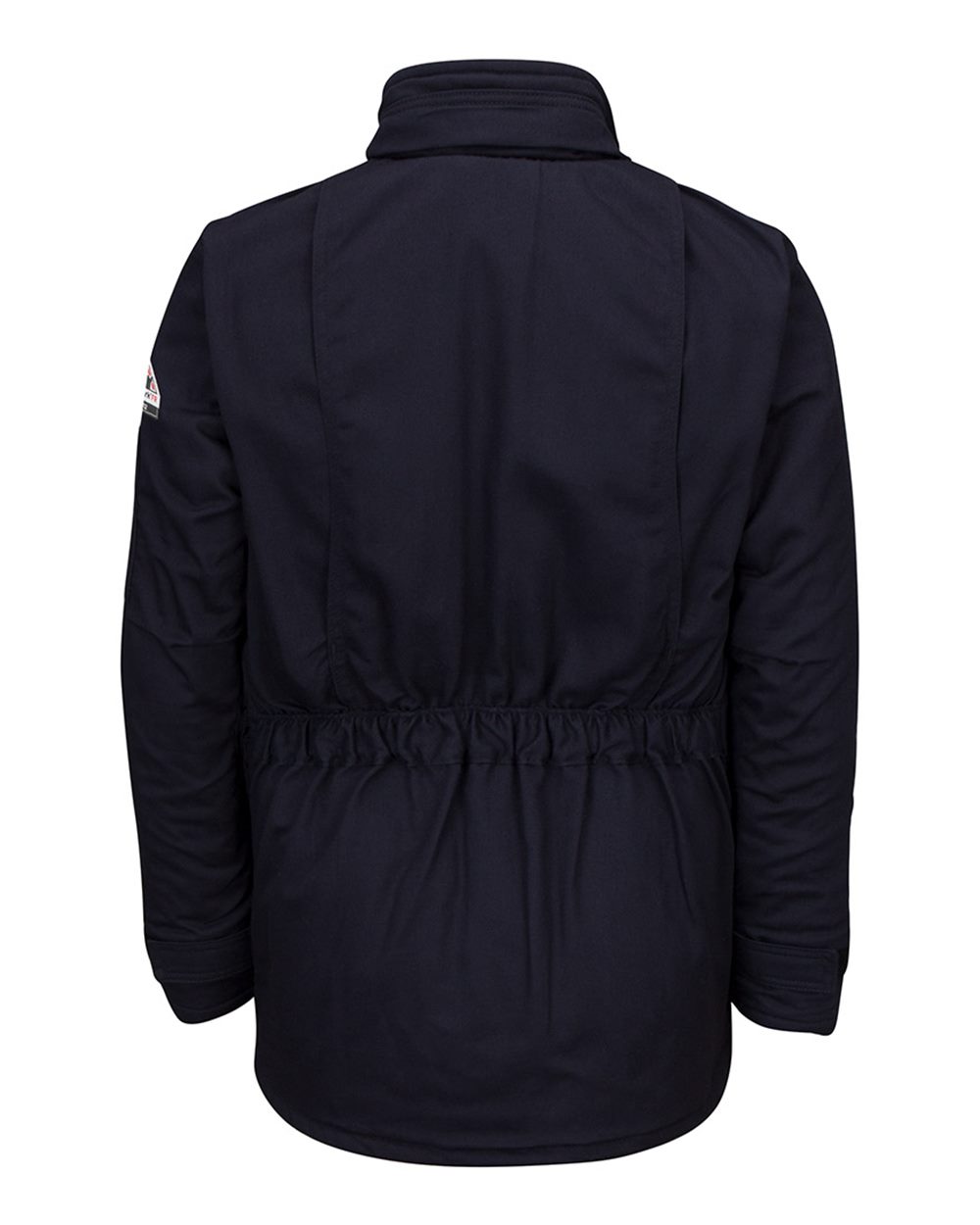Front View of Navy Women's Deluxe Parka - JLP7