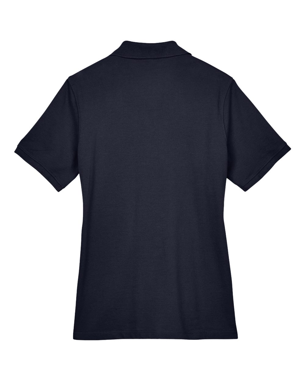 Front View of Navy Women's Easy Blend Polo - M265W